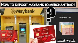 How to deposit money maybank to Merchantrade  How to deposit money Mercchantrade card [upl. by Debra]