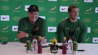 Springbok team announcement Rassie Erasmus and Cameron Hanekom [upl. by Gabi51]