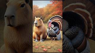 Thanksgiving Capybara Fusion 🦃 Season’s Hybrid Creations 🌽🎩 short capybara thanksgiving [upl. by Madden]