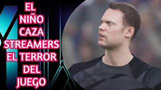 El niño CAZA STREAMERS EL TERROR DEL JUEGO efootball 2024 [upl. by Lamag]