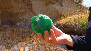 Significant Emerald Stone Found Accidentally While Digging For Gold [upl. by Dewain]