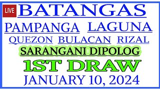 Stl results today 1st DRAW January 10 2024 stl batangas [upl. by Rhianon352]