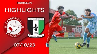 Highlights  Carshalton Athletic VS Cray Valley PM  071023 [upl. by Orella490]