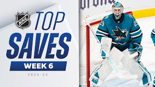 NHLs Top Saves of Week 6  202425 Highlights [upl. by Corissa]