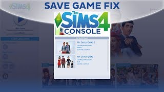 SAVE GAME FIX UPDATE  The Sims 4 Console PS4 Xbox One [upl. by Namrak]