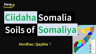 Soils of Somalia Ciidaha Somaliya Hordhac1 Beeraha Somaliya halaga faa’idaysto [upl. by Shanleigh]