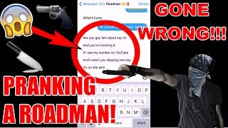 Song Lyric Text Prank On A ROADMAN Using AGGRESSIVE Rap LYRICS GONE WRONG [upl. by Leeke]