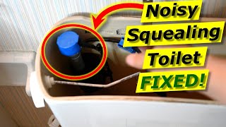 Best FIX Noisy Squealing Toilet EVER Fill Valve Sounds [upl. by Lehcin768]