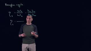 MECH351 Brayton cycle and isentropic efficiencies [upl. by Ellingston]