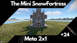 The Mini SnowFortress  ULTIMATE DuoTrio 2X1 base design Rust 2024 [upl. by Nadaha402]