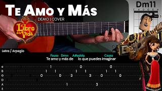 Te Amo y Más GUITARRA TUTORIAL DEMOCOVER El Libro De La Vida  The Yerena [upl. by Parrisch]