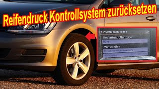 VW Reifendruck zurücksetzen  Volkswagen Polo Golf Turan Touareg Tiguan Caddy Sharan reset [upl. by Geithner635]