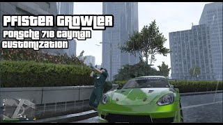 GTA 5  DLC Vehicle Customization  Pfister Growler Porsche 718 Cayman [upl. by Nogam]