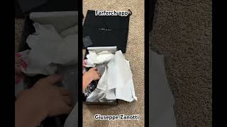 Farfetch App Sale  unpacking sneakers Giuseppe Zanotti [upl. by Streeto]