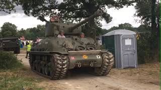 M4 Sherman 76 at Capel Military show 2023 [upl. by Evangelia159]