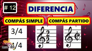 💪Diferencia ENTRE el COMPÁS SIMPLE y 🔥 Compás PARTIDO💪  12 [upl. by Jack]