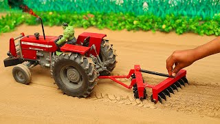 Top DIY tractor making  mini mf 385 tractor on disc plow machine  tractor videos  mini Star [upl. by Traver]