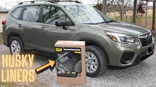 2019  2021 Subaru Forester  Husky Liner Weatherbeater Install amp Review [upl. by Eniluj]