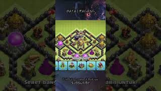 TERBARU NEW TH8 HYBRIDWAR Base 2023  BASE TH8  Clash Of Clans short [upl. by Gisele]