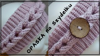 OPASKA z warkoczem na szydełku  jak zrobić  Crochet Headband Tutorial [upl. by Shakti582]