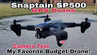 Snaptain SP500 GPS Drone Camera Test Best Budget Drone [upl. by Nahtanoy]