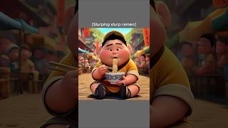 Russell Eats Special Delicious Ramen Noodles🍜😋 Ai Edition shorts funny memes [upl. by Ati125]