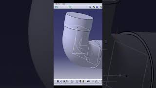 Catia Elbow Design Part 02 catia catiav5 education catiav5tutorial 3dmodeling [upl. by Lance]