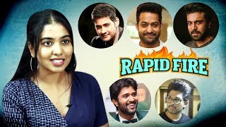 Rapid Fire with Dorasaani Shivatmika Rajasekhar  Mahesh Babu  Jr NTR  Ram Charan  Allu Arjun [upl. by Atinahs924]