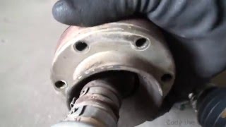 05 Jeep Grand Cherokee front driveshaft replacement [upl. by Braca809]