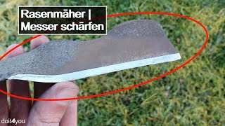 Rasenmäher  Messer schärfen  DIY  How To  TUTORIAL [upl. by Sokin356]