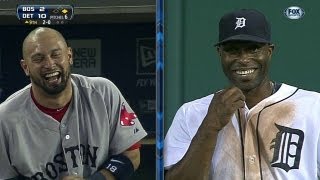 Torii Hunter Big Papi and Shane Victorino share a laugh [upl. by Setsero813]