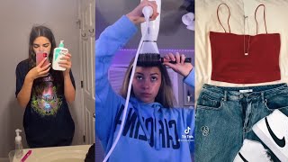 GRWM for the first day of school  tiktok compilation [upl. by Ylime]