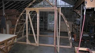 Build a 12 by 8 Gothic Arch Greenhouse for less than 200 [upl. by Anitreb943]