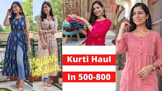 Amazon Stylish Kurti Haul ₹500  ₹800 l Dream Simple [upl. by Nomsed]