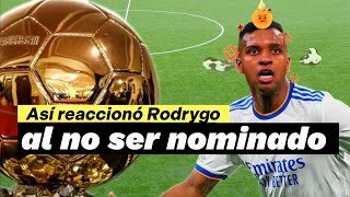 😡 Mira lo que hizo Rodrygo Goes al no ser considerado para el balón de Oro 2024 [upl. by Ephrem]