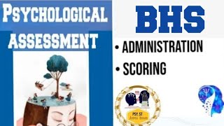 Beck Hopelessness ScaleBHS scale administration and Scoringtesting psychology [upl. by Vinaya]