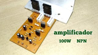 Amplificador Casero De 100 watts mono [upl. by Lotz]