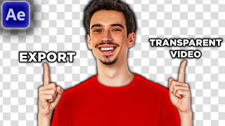 How To Export Transparent Video in After Effects 2024 [upl. by Anohsal]