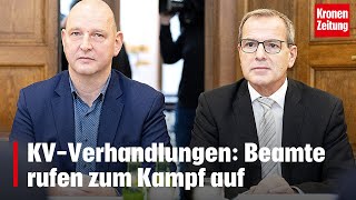 KVVerhandlungen Beamte rufen zum Kampf auf  kronetv NEWS [upl. by Castle]