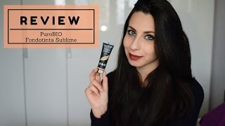 ♡Recensione e swatches  Fondotinta Sublime PuroBIO♡ [upl. by Nerha]