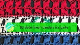 ÑANDUTI COMO TEJER UNA BANDERA ❤️🤍💙 CARGADO Y UNION DE MOTIVOS👍🏻👍🏻 Parte 12 [upl. by Irrej707]