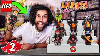 Opening MYSTERY NARUTO LEGO FIGURES 2 BRAND NEW CHARACTERS I PULLED THE WHOLE AKATSUKI [upl. by Marucci900]