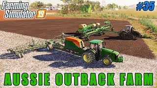 Spreading lime planting sunflower and cotton  FS 19  Aussie Outback  Timelapse 35 [upl. by Allimaj]