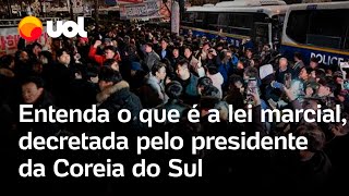 Coreia do Sul entenda o que é a lei marcial decretada pelo presidente sulcoreano vídeo [upl. by Ahsitul]