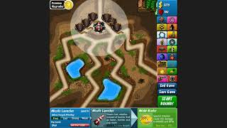 Bloons Tower Defense 4 Track 9  Expert  Hard  No Lives Lost [upl. by Siravrat]