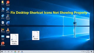 How to Fix Desktop Icons Not WorkingNot Showing Properly in Windows 1087 [upl. by Leaj]