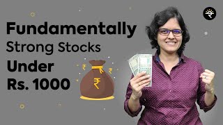 Top 2 Fundamentally Strong Stocks below Rs1000  CA Rachana Ranade [upl. by Mal]