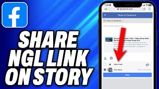 How To Share NGL Link on Facebook Story 2024  Easy Fix [upl. by Sonya300]