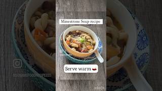 Minestrone soup recipe  Quick and healthy onepot vegetarian meal youtube youtubeshorts shor [upl. by Esinert811]