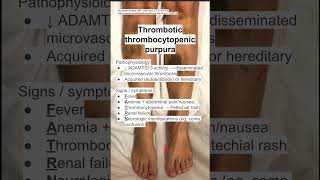 Thrombotic thrombocytopenic purpura TTP [upl. by Yasnyl818]